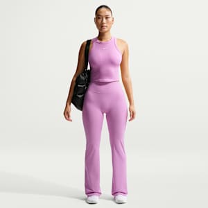 Nike Zenvy Women's High-Waisted Flared Leggings with No Front Seam